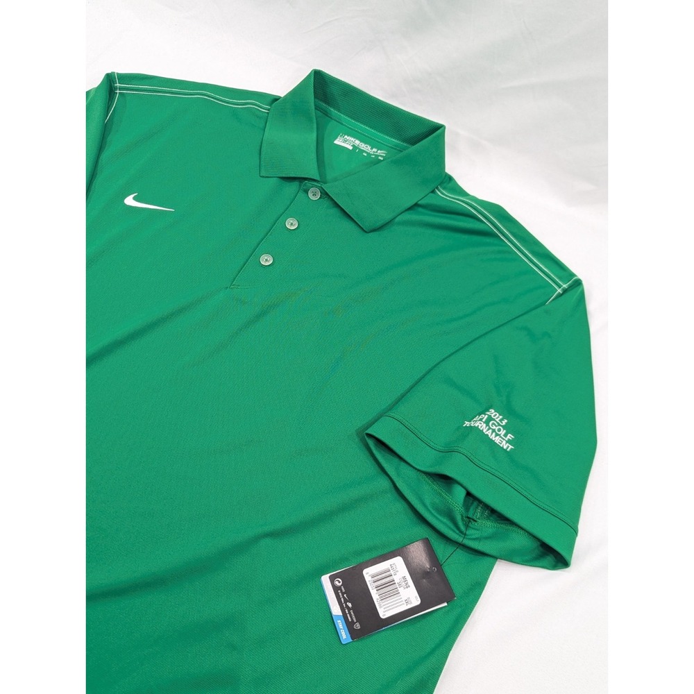 New Nike Golf Dri-Fit XXL Green Hunting Titan Polo 2013 API Golf Tournament